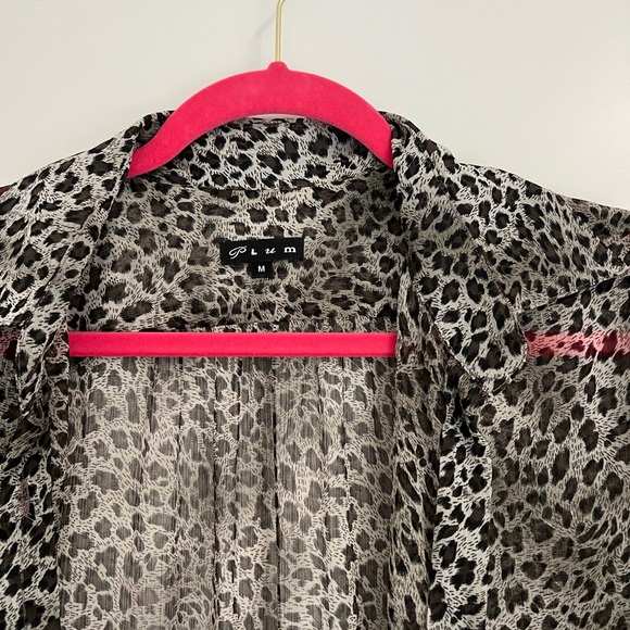PLUM Snow-leopard print Blouse - Picture 2 of 4